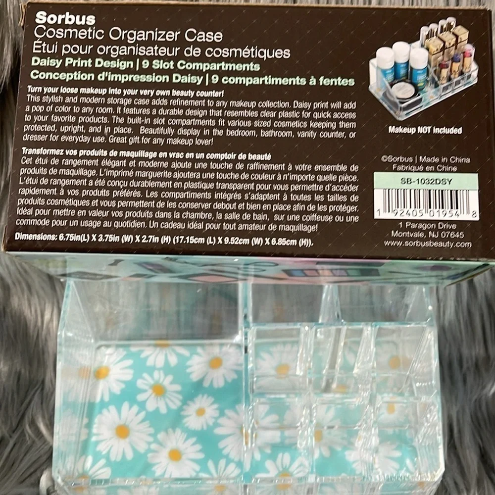 FREE w/ Purchase- Sorbus 9 Slot Cosmetic Organizer Daisy Print